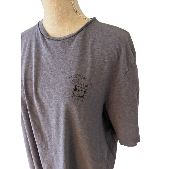 Travis Mathew Mens Short Sleeve Doesn't‎ Wait Until 5 O'Clock Tee Size XL Gray - Picture 2 of 5